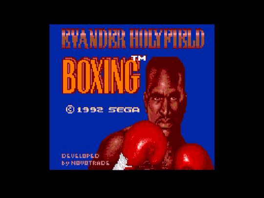 Evander Holyfield's Real Deal Boxing screenshot 3 for Sega Game Gear